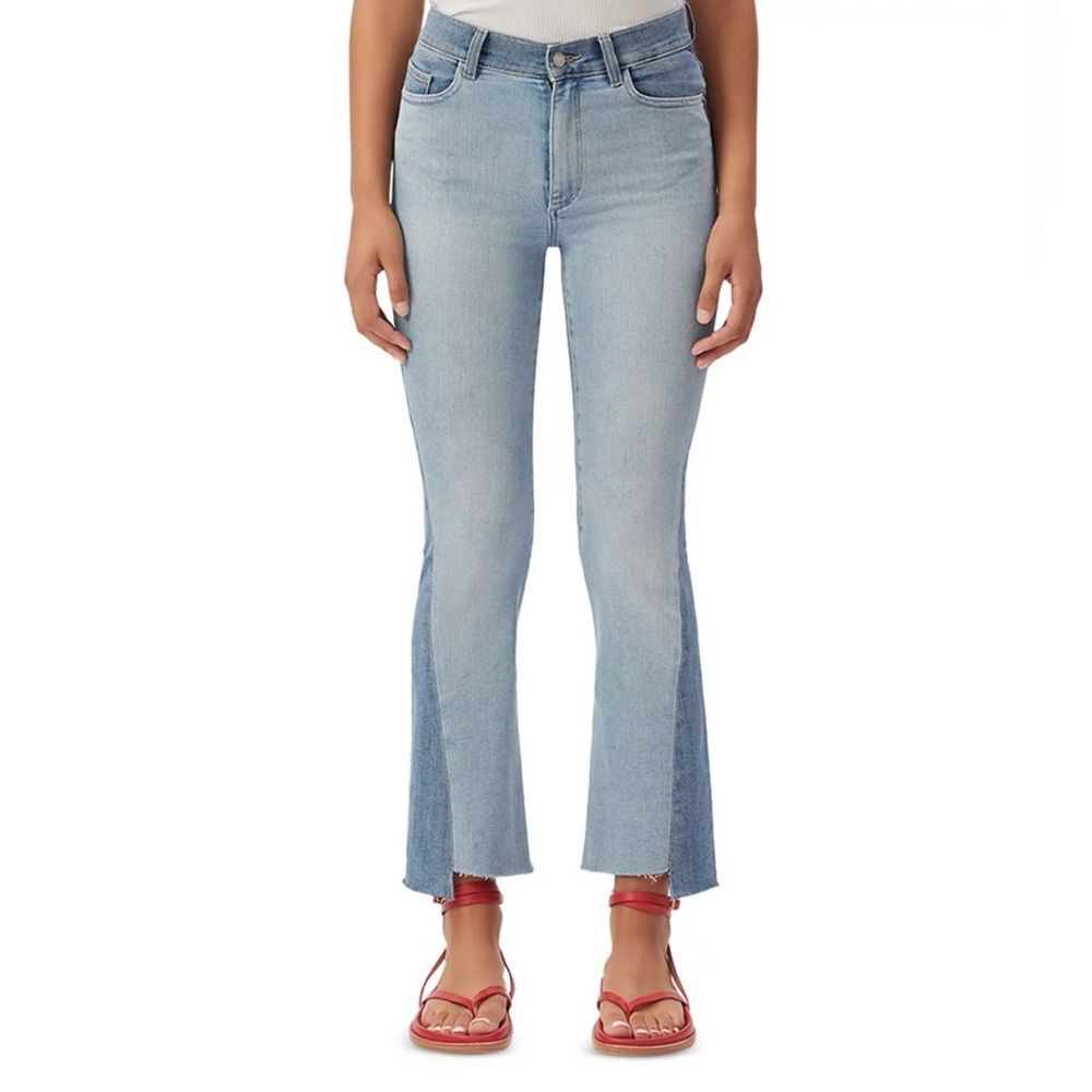 DL1961 Bridget Demi Cut Jeans Size 29 After Hours Wash High Rise Crop Flare